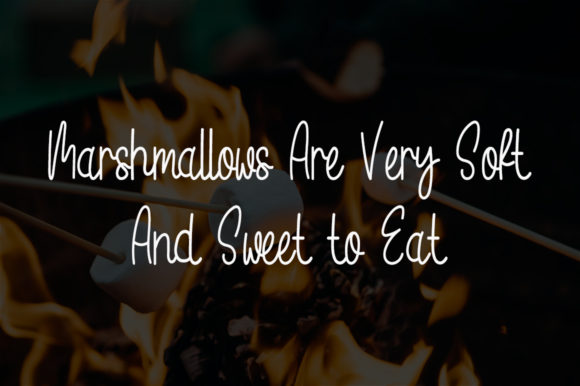 Hello Marshmallow Font PNG with transparent background - Preview 2