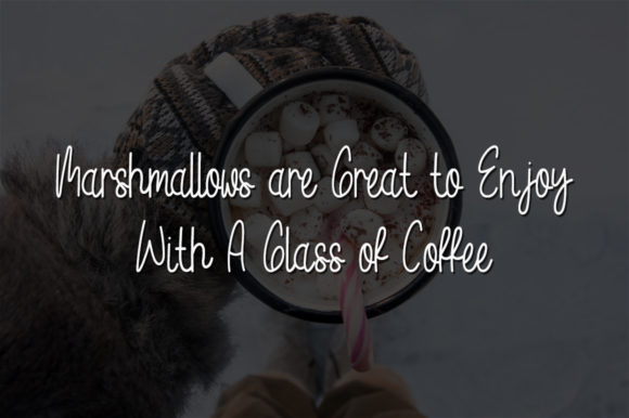 Hello Marshmallow Font PNG with transparent background - Preview 3