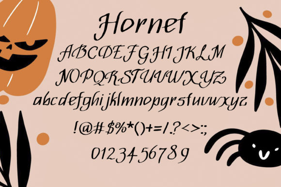 Hornet Font PNG with transparent background - Preview 1