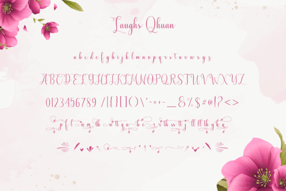 Laughs Qhuan Font PNG with transparent background - Preview 4