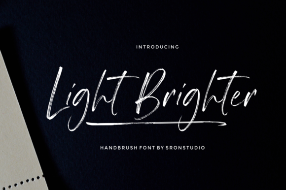 Light Brighter Font PNG with transparent background - Preview 1