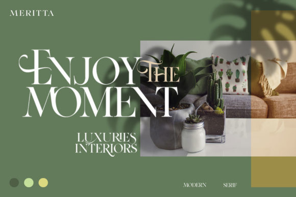 Meritta Font PNG with transparent background - Preview 2