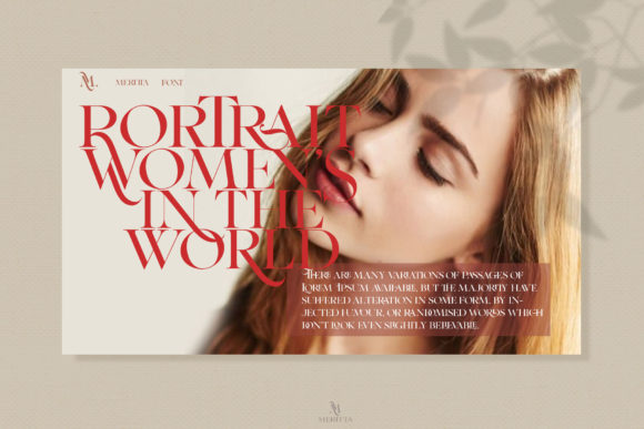 Meritta Font PNG with transparent background - Preview 4