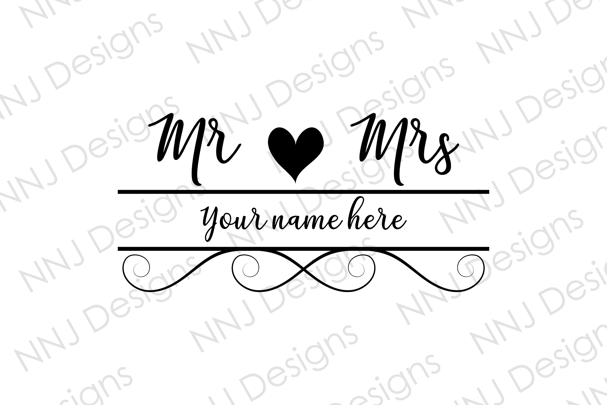 Mr and Mrs Wedding SVG Bride Groom