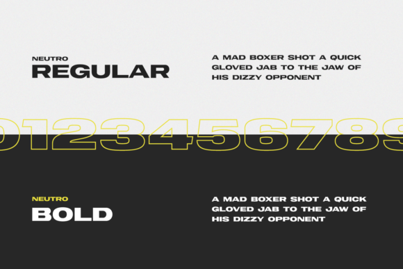 Neutro Font PNG with transparent background - Preview 4