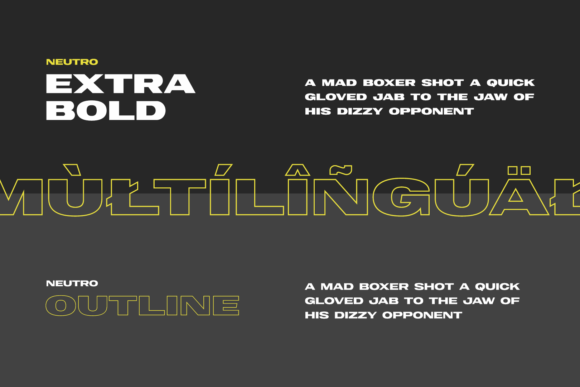 Neutro Font PNG with transparent background - Preview 5