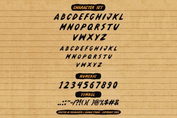 Pesona  Font PNG with transparent background - Preview 1