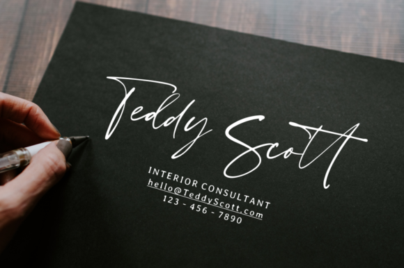 Scatter Ink Font PNG with transparent background - Preview 4