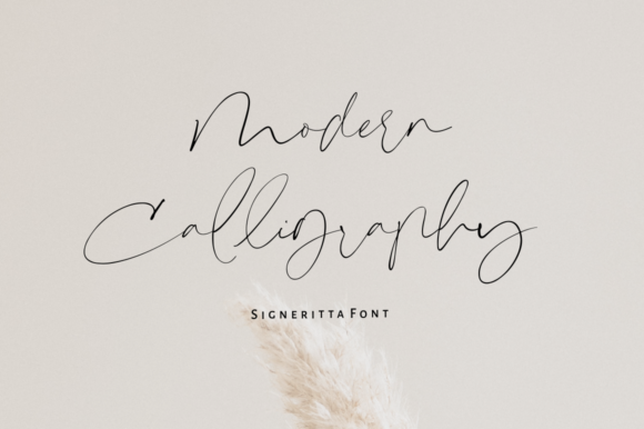 Signeritta Font PNG with transparent background - Preview 1