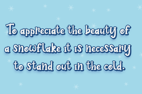 Baby Snowman Font - Preview 2
