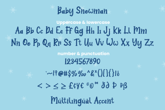 Baby Snowman Font - Preview 5