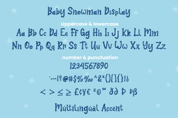 Baby Snowman Font - Preview 6