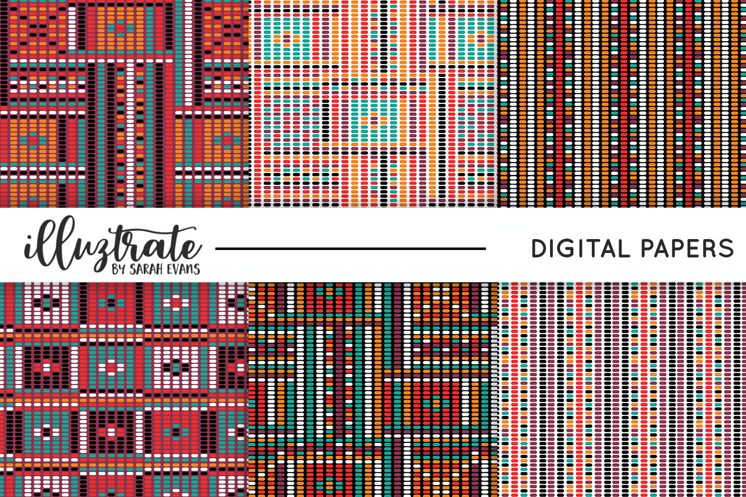 Bead Effect Seamless Vector Patterns Graphic by illuztrate · Creative ...