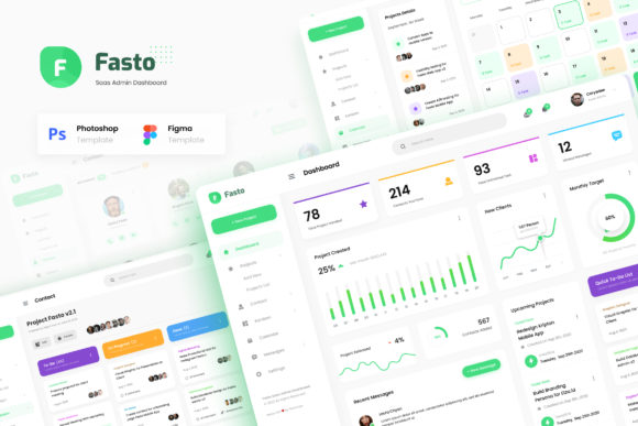 Fasto - Saas Admin Dashboard UI Design