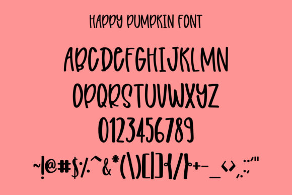 Happy Pumpkin Font - Preview 4