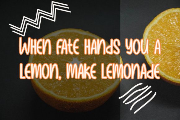 Lemon Kelly Font PNG with transparent background - Preview 3