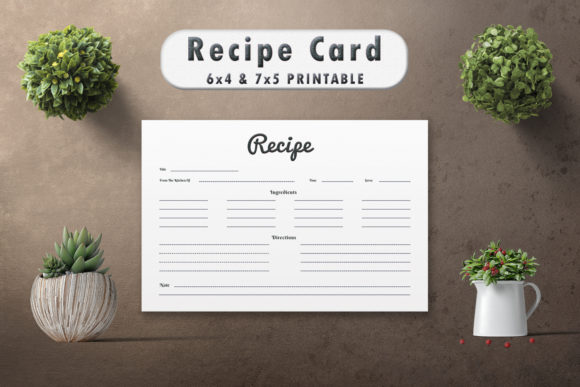 Modern Recipe Card Template