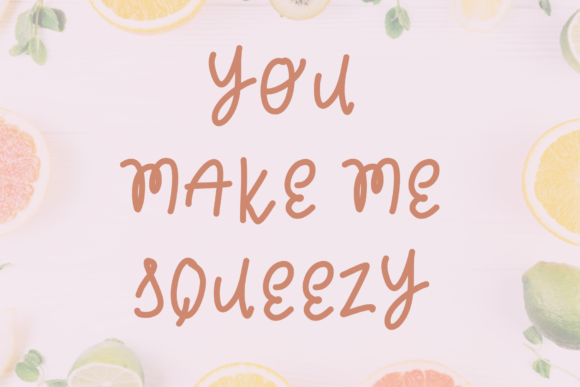 Orange Juicy Font font preview - 1