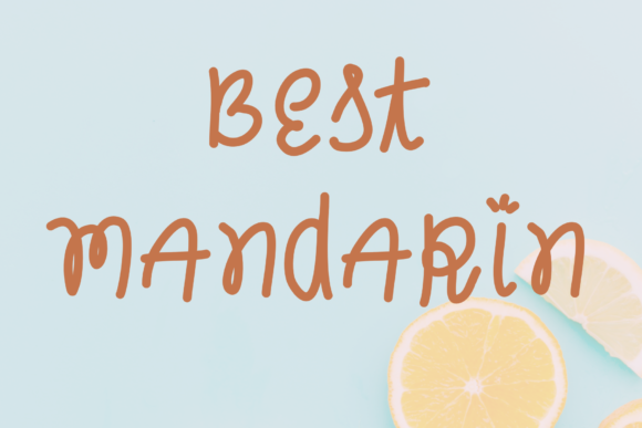 Orange Juicy Font font preview - 4