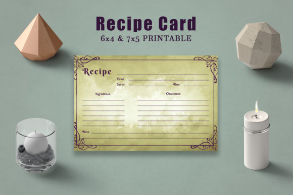 Vintage Recipe Card Template