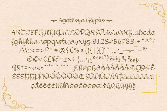 Agathsya Font - Preview 1