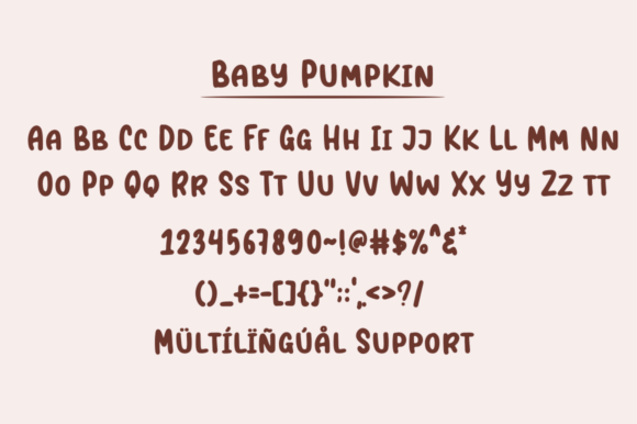 Baby Pumpkin Font - Preview 6