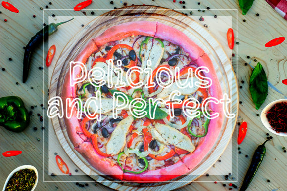 Food Drink Font PNG with transparent background - Preview 2