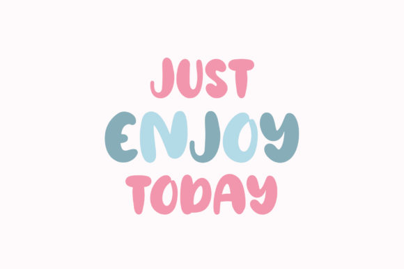 Joyful Bubble Font PNG with transparent background - Preview 3