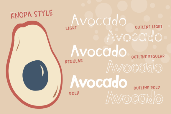 Knopa Font PNG with transparent background - Preview 2