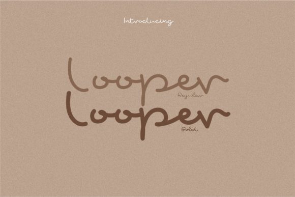 Looper Font PNG with transparent background - Preview 1