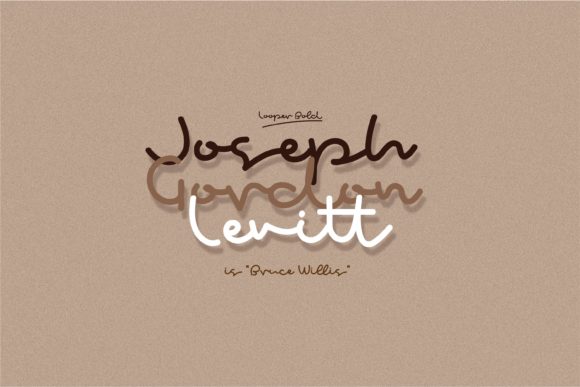 Looper Font PNG with transparent background - Preview 3