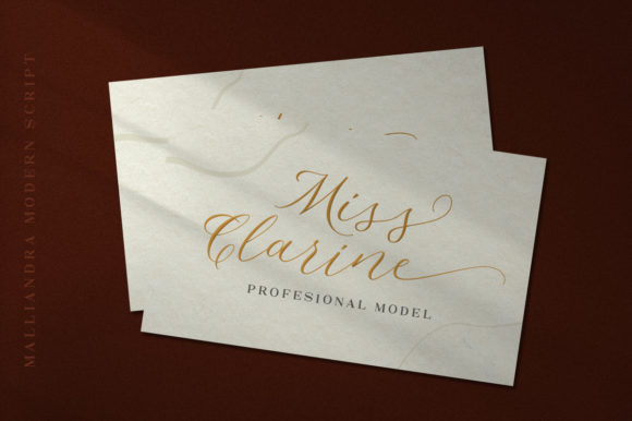Malliandra Script Font PNG with transparent background - Preview 2