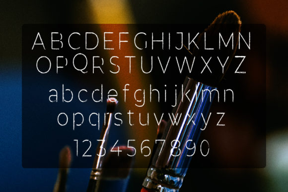 Panic Brush Font PNG with transparent background - Preview 1