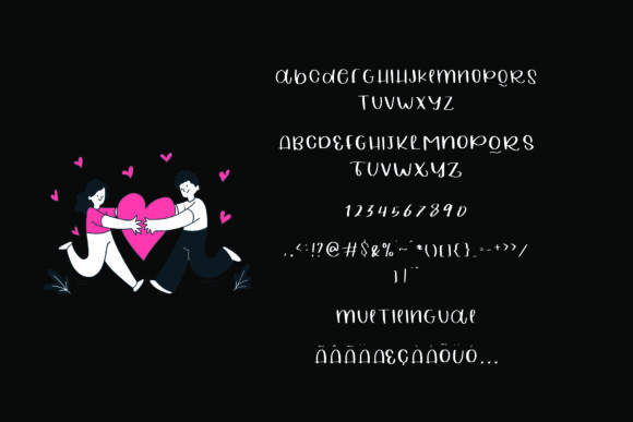 Perfect Love Font PNG with transparent background - Preview 4