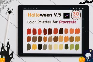 Procreate Color Palettes - Halloween V.5 Graphic by jennythip ...