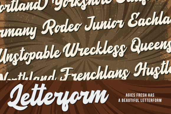 Agies Fresh Font - Preview 4