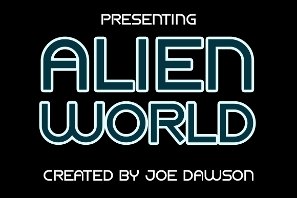 Alien World Font - Preview 1