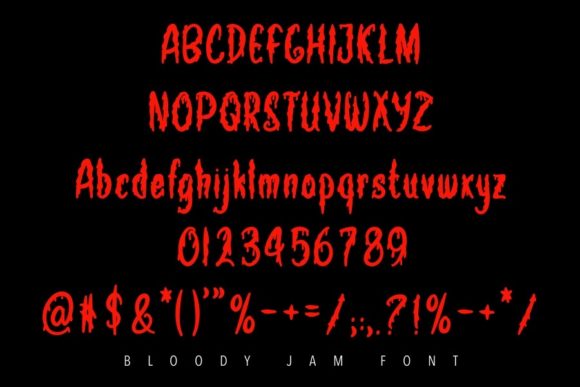 Bloody Jam Font - Preview 4