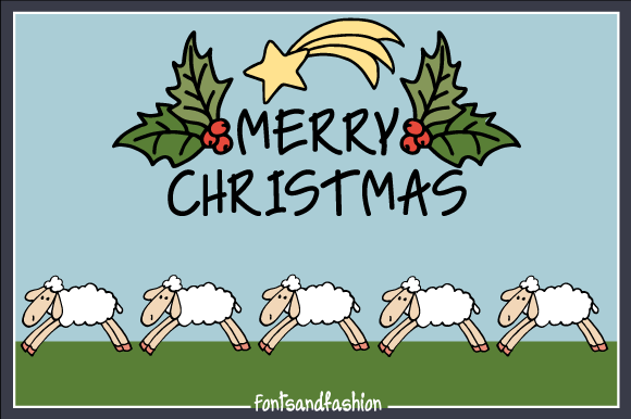 Christmas Season Doodle Font - Preview 5