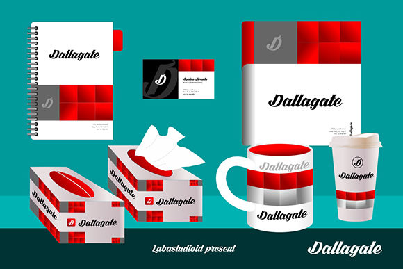 Dallagate Font PNG with transparent background - Preview 1