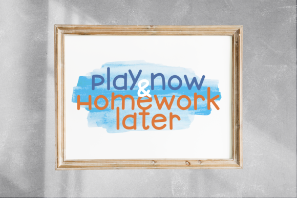Friday's Homework Font - Preview 4