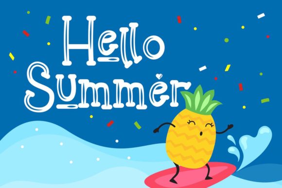 Helloo Kidos Font font preview - 5