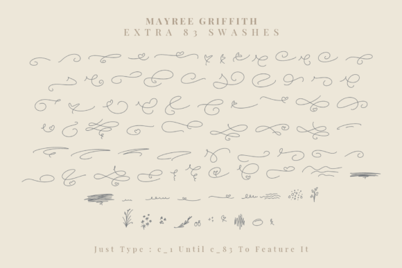 Mayree Griffith Font PNG with transparent background - Preview 2