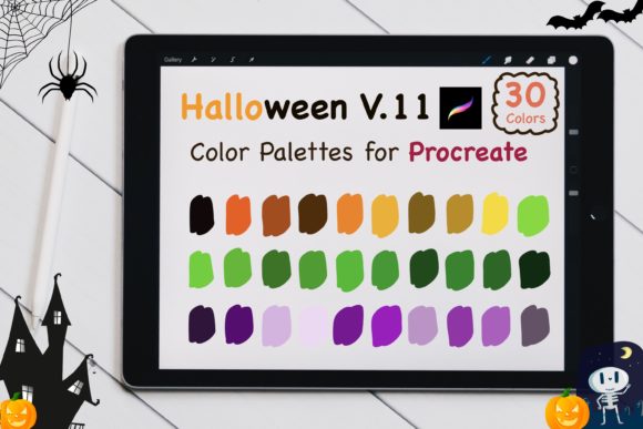 Procreate Color Palettes - Halloween V.2 Graphic by jennythip ...