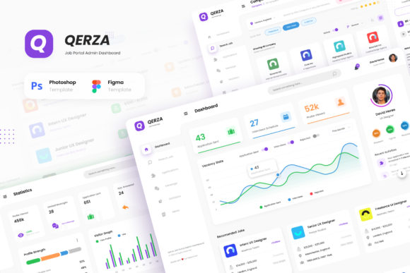 Qerza Admin - Job Portal Dashboard UI