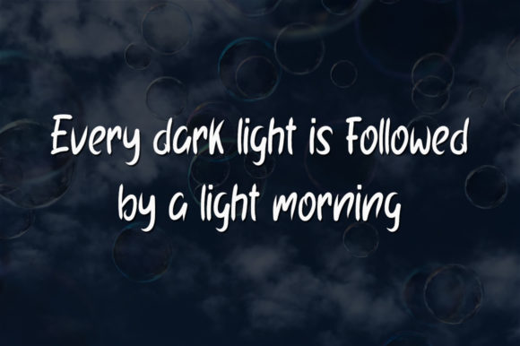 Blue Bubble Font - Preview 2