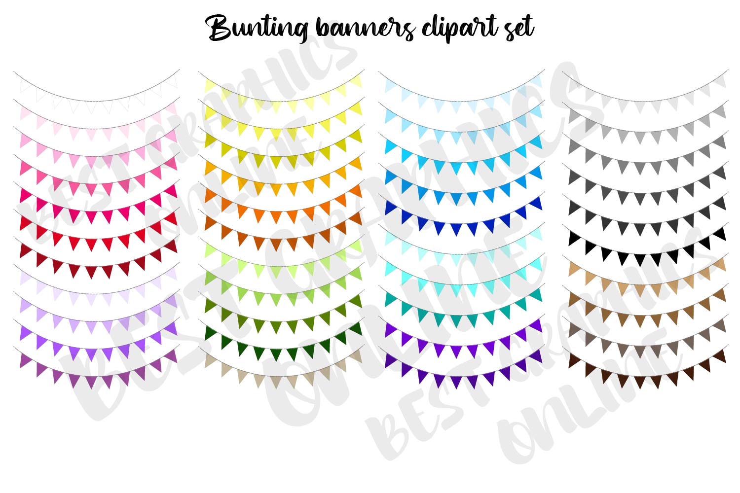 Bunting Banner Clip Art Garland Clipart