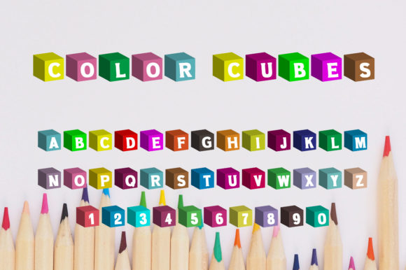 Color Cubes Font - Preview 5