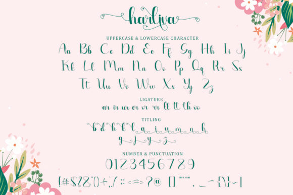 Harliva Font - Preview 4
