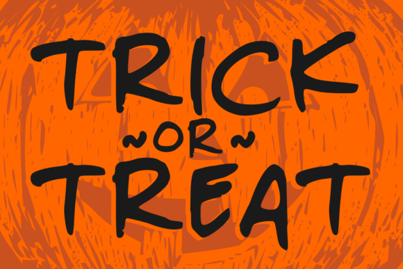 Lazy Pumpkin Font PNG with transparent background - Preview 4